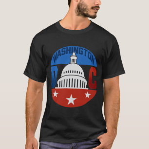 T-shirt drapeau américain du capitole de Washington fierté