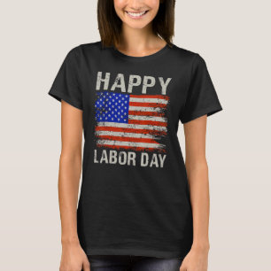 T-shirt Drapeau américain du Cool de la Fête du Travail