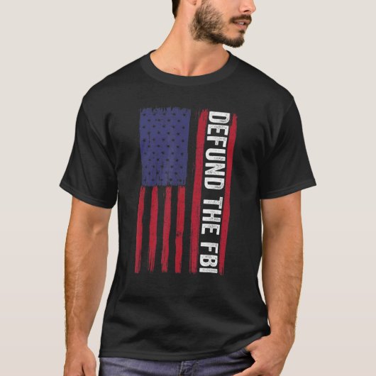 T-shirt Drapeau américain du FBI 3 (Devant)