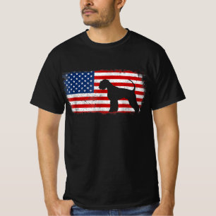 T-shirt Drapeau américain du géant patriotique Schnauzer