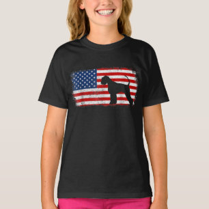 T-shirt Drapeau américain du géant patriotique Schnauzer
