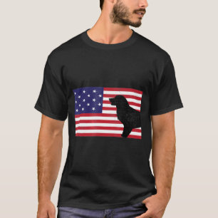 T-shirt Drapeau américain du Golden Retriever Patriotic