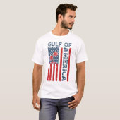 T-shirt Drapeau Américain Du Golfe D'Amérique Est 2025 (Devant entier)