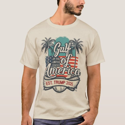 T-shirt Drapeau américain du golfe des États-Unis Trump 20 (Devant)