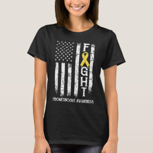 T-shirt Drapeau américain du guerrier de l'endométriose