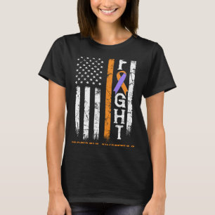 T-shirt Drapeau américain du guerrier du psoriasis