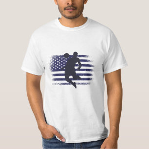 T-shirt Drapeau américain du maillot de football américain
