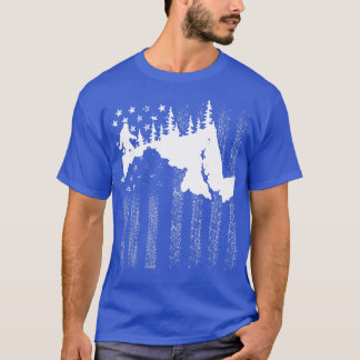 T-shirt Drapeau américain du Maryland