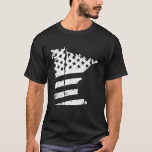 T-shirt Drapeau américain du Minnesota