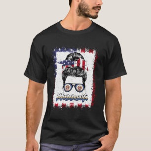T-shirt Drapeau américain du Minnesota États-Unis américai