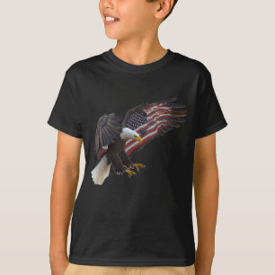 T-shirt Drapeau américain Eagle Drapeau américain 4 juille