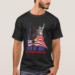 T-shirt Drapeau américain Eagle Joyeux Jour de l'Indépenda