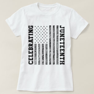 T-shirt Drapeau américain en détresse