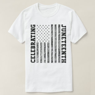T-shirt Drapeau américain en détresse