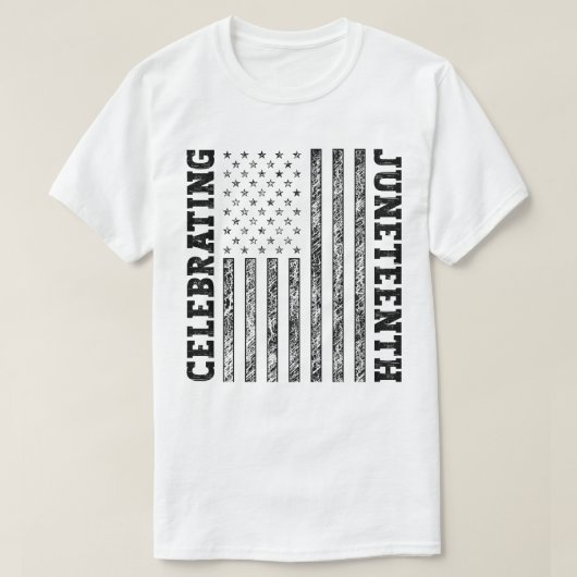 T-shirt Drapeau américain en détresse (Design devant)