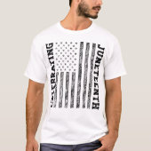 T-shirt Drapeau américain en détresse (Devant)