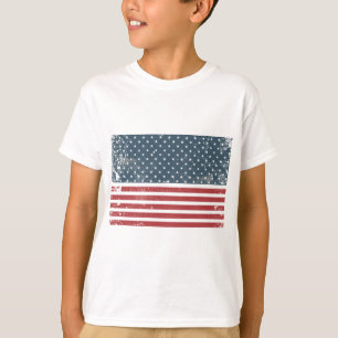T-shirt drapeau américain en détresse
