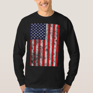 T-shirt Drapeau américain en détresse 4 juillet American M