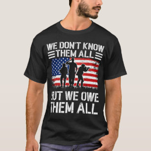T-shirt Drapeau américain en l'honneur des vétérans Nous l