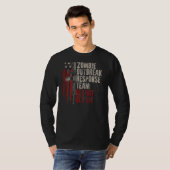 T-shirt Drapeau américain Équipe d'intervention en cas d'é (Devant entier)