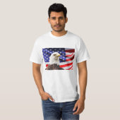 T-shirt drapeau américain et aigle (Devant entier)