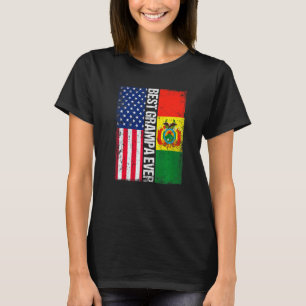 T-shirt Drapeau américain et drapeau bolivien Meilleur Gra