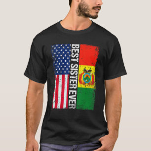 T-shirt Drapeau américain et drapeau bolivien Meilleure so
