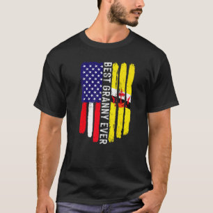 T-shirt Drapeau américain et drapeau de Brunei Meilleure g