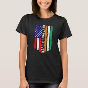T-shirt Drapeau américain et drapeau de la Côte d'Ivoire M