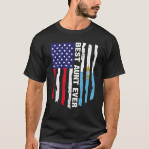 T-shirt Drapeau américain et drapeau de Saint-Marin Meille