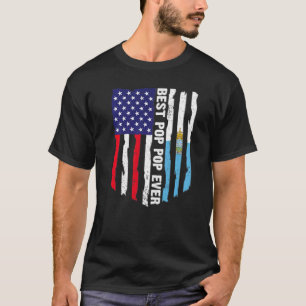 T-shirt Drapeau américain et drapeau de Saint-Marin meille