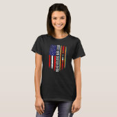 T-shirt Drapeau américain et drapeau du Swaziland Meilleur (Devant entier)
