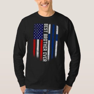 T-shirt Drapeau américain et drapeau finlandais Meilleur F