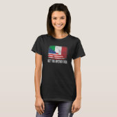 T-shirt Drapeau américain et drapeau italien Meilleur Gran (Devant entier)