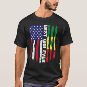 T-shirt Drapeau américain et drapeau sénégalais Meilleure