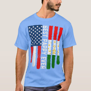 T-shirt Drapeau américain et drapeau tadjik meilleur appy