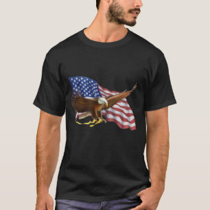 T-shirt Drapeau américain et Eagle
