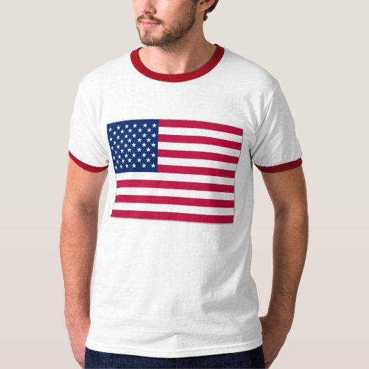 T-shirt Drapeau américain Etats-Unis (Devant)