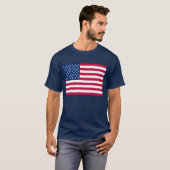 T-shirt Drapeau américain Etats-Unis (Devant entier)