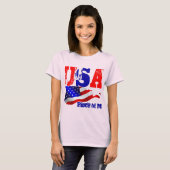 T-shirt Drapeau américain - Etats-Unis (Devant entier)