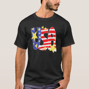 T-shirt Drapeau américain États-Unis d'Amérique US 4e