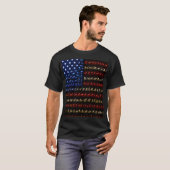 T-shirt Drapeau américain évolution | Big Bang à l'humanit (Devant entier)