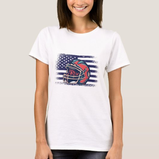 T-shirt Drapeau américain Fan Jersey Shirt USA (Devant)