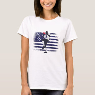 T-shirt Drapeau américain Fan Jersey Shirt USA