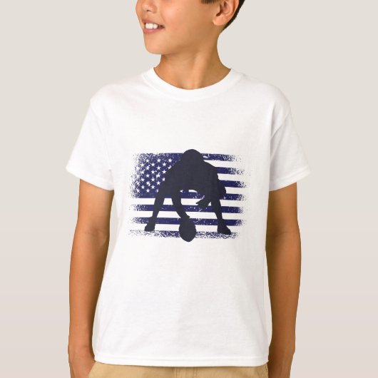 T-shirt Drapeau américain Fan Jersey Shirt USA (Devant)