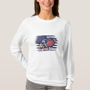 T-shirt Drapeau américain Fan Jersey Shirt USA