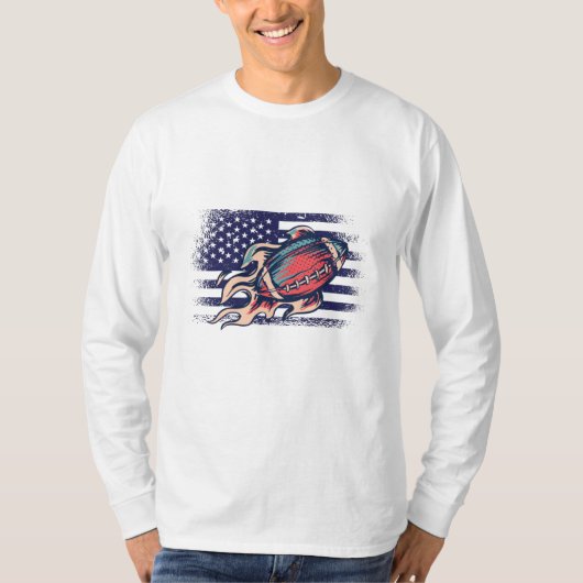 T-shirt Drapeau américain Fan Jersey Shirt USA (Devant)