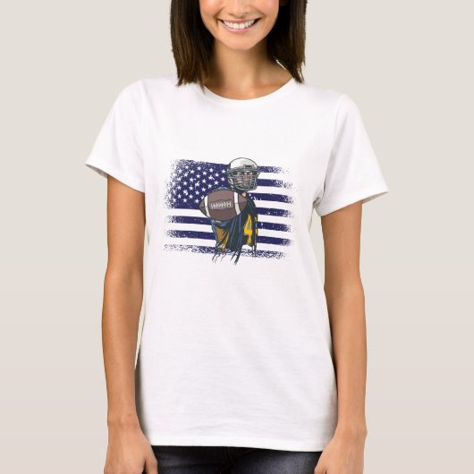 T-shirt Drapeau américain Fan Jersey Shirt USA (Devant)