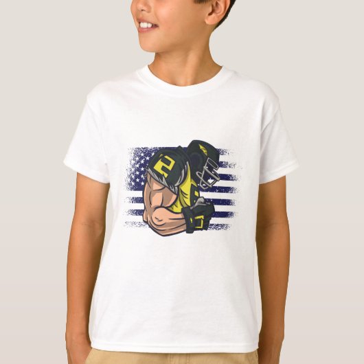 T-shirt Drapeau américain Fan Jersey Shirt USA (Devant)
