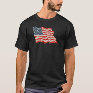 T-shirt Drapeau américain fané de gloire
